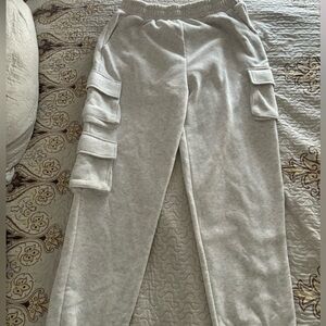 Grey Cargo Sweatpants